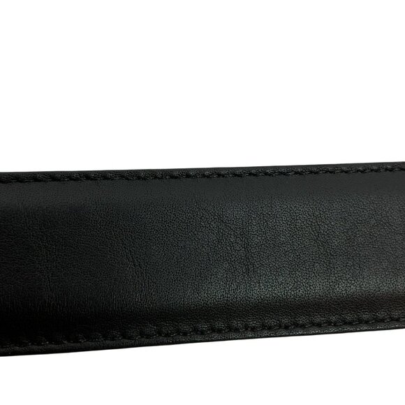 Coach 7600 Leather Belt Brass Buckle Womens 40” Black main image 8